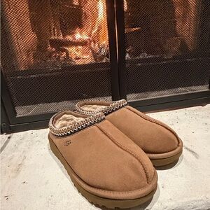 UGG Tan Tasman Suede Slip-Ons